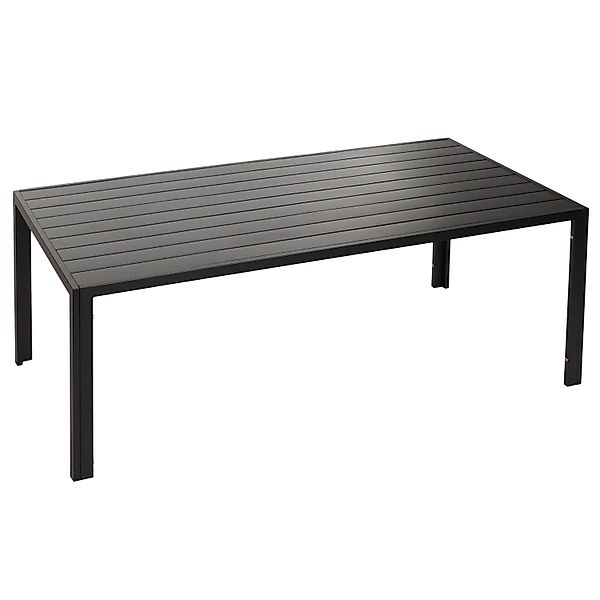 CHEFGASTRO Alu-Esstisch 73x180x80cm Wetterfest Anthrazit günstig online kaufen