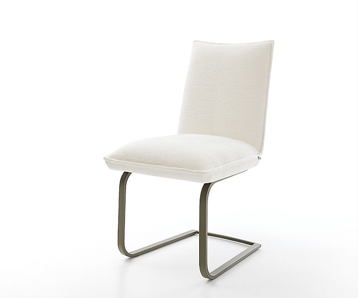 Freischwinger Lelio-Flex Bouclé Soft Beige Freischwinger flach Effektfinish günstig online kaufen