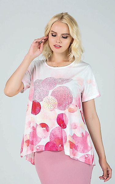 Passioni T-Shirt in Rosa mit Strasssteinen günstig online kaufen