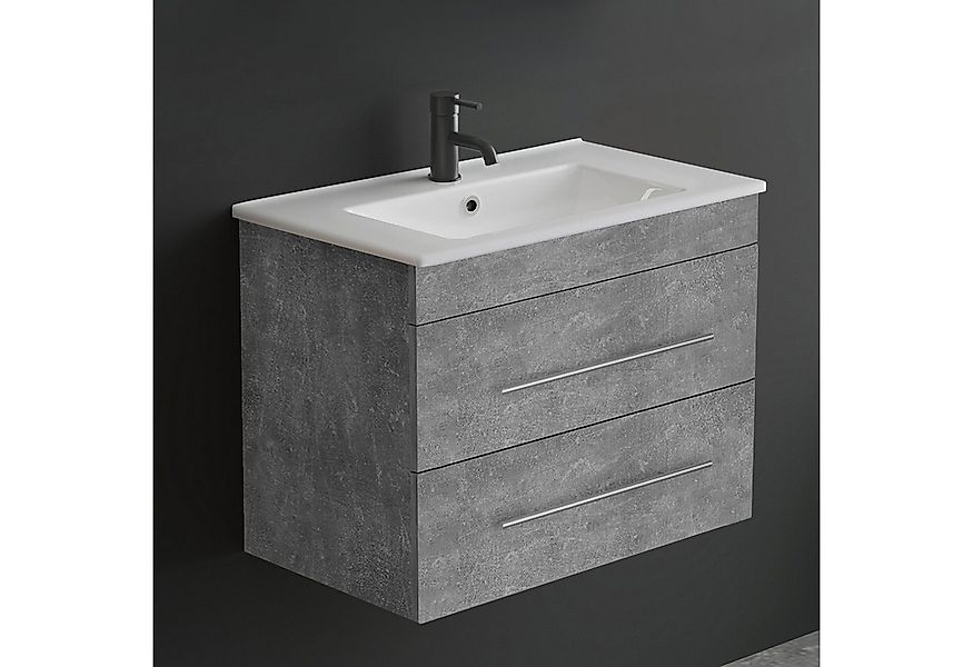 Alpenberger Badmöbel-Set Waschbecken mit Unterschrank - Waschbeckenuntersch günstig online kaufen