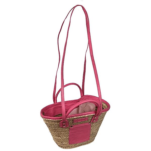 NATUREHOME Handtasche Palmblatt Tasche mit rosa günstig online kaufen
