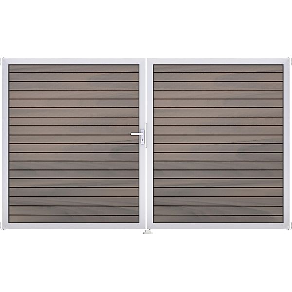 GroJa Steckzaun-Tor Solid-Rhombus 2-flg. EV1 DIN Links Bi-Color Co-Extrudie günstig online kaufen