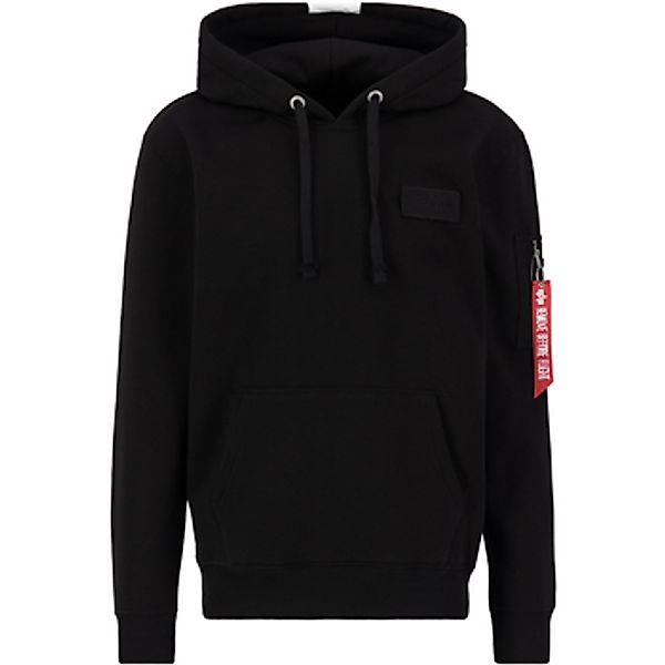 Alpha  Sweatshirt Red Stripe Hoodie - black/white günstig online kaufen