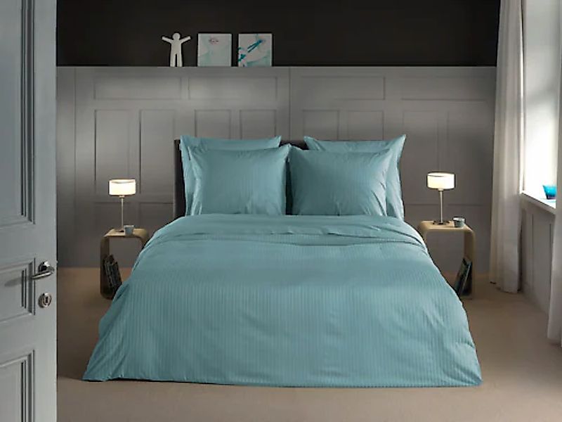 Heckett & Lane Bettwäsche »Banda« 2 tlg. hochwertiges Mako-Satin, Streifen günstig online kaufen