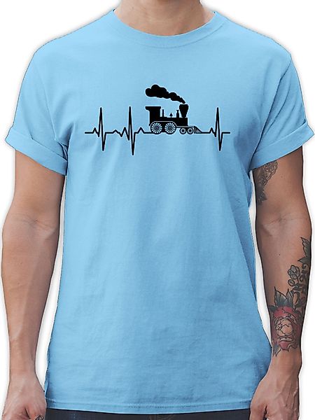 Shirtracer T-Shirt Dampflok Herzschlag I Dampflokomotive günstig online kaufen