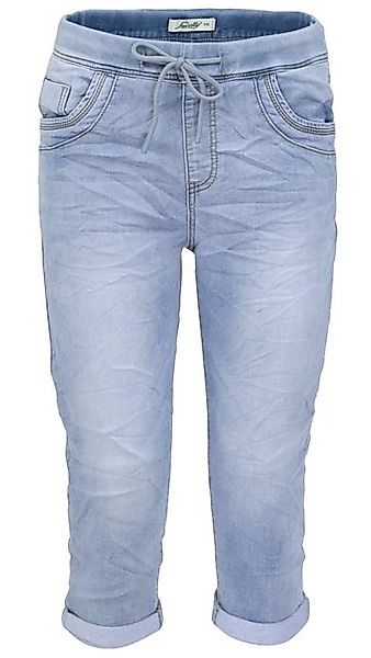 Jewelly Regular-fit-Jeans Jogg Pants - Capri Jeans im Denim-Look mit günstig online kaufen