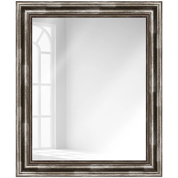 WANDStyle Wandspiegel H550 aus Massivholz in Silber 60 x 80 cm im Stil Anti günstig online kaufen