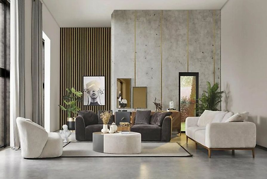 JVmoebel Sofa, Sofagarnitur 431 Sitzer Couchtisch Wohnzimmer Designer Grupp günstig online kaufen