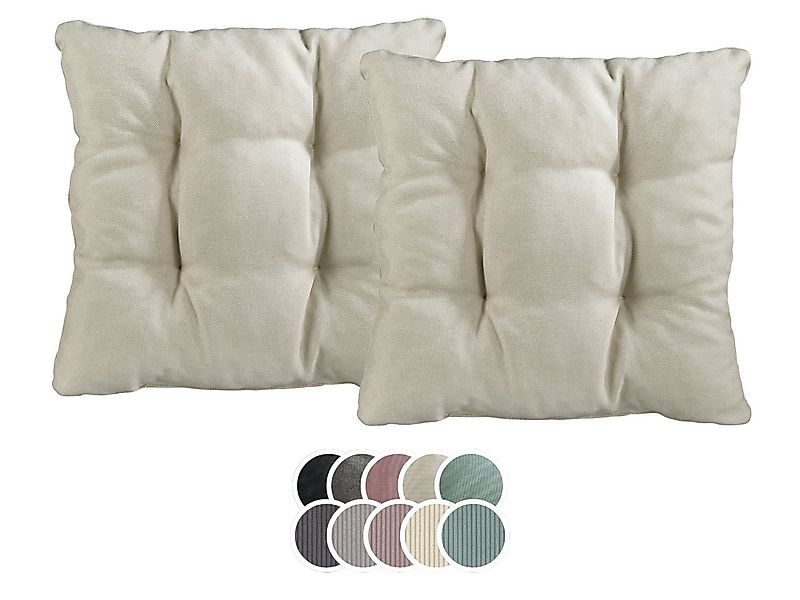 XDREAM Stuhlkissen Sitzkissen Set (2er & 4er) für Stühle und Bänke, robuste günstig online kaufen