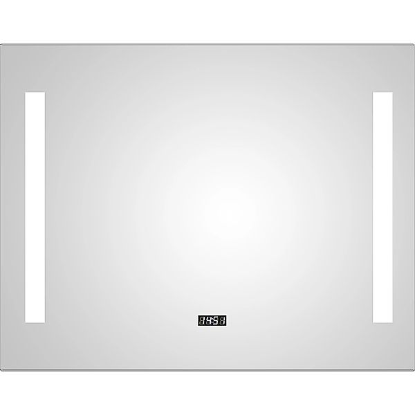 DSK Design LED-Lichtspiegel Silver Time 80 cm x 60 cm günstig online kaufen