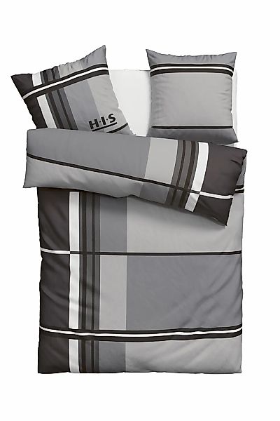 H.I.S Bettwäsche "Cassia" 2 Stk. in sportlichem Karo Design,Bettwäsche aus günstig online kaufen