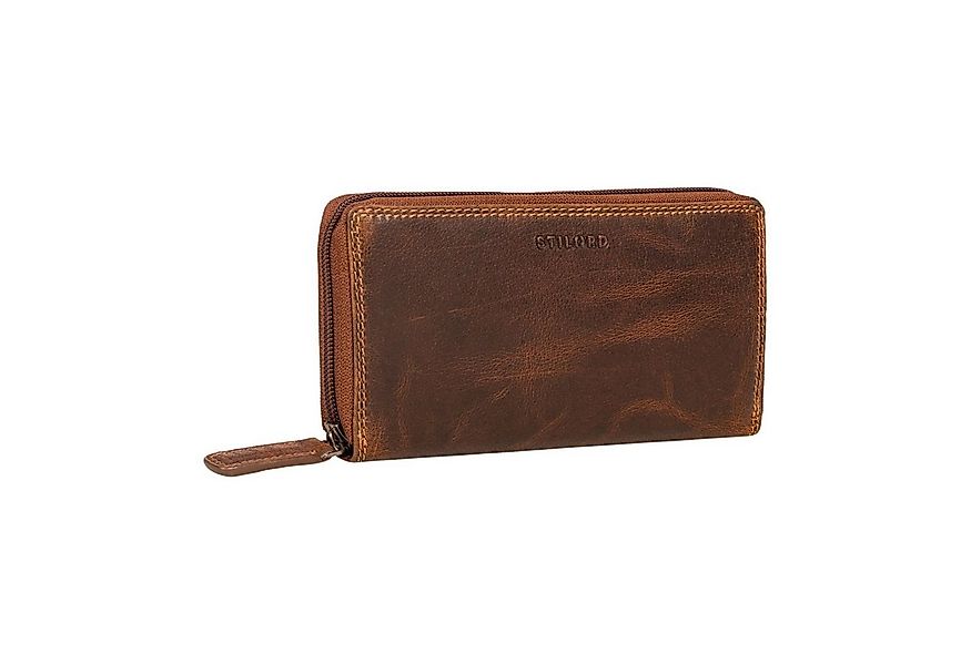 STILORD Geldbörse "Frida" Portemonnaie Damen Leder RFID Schutz mit Reißvers günstig online kaufen