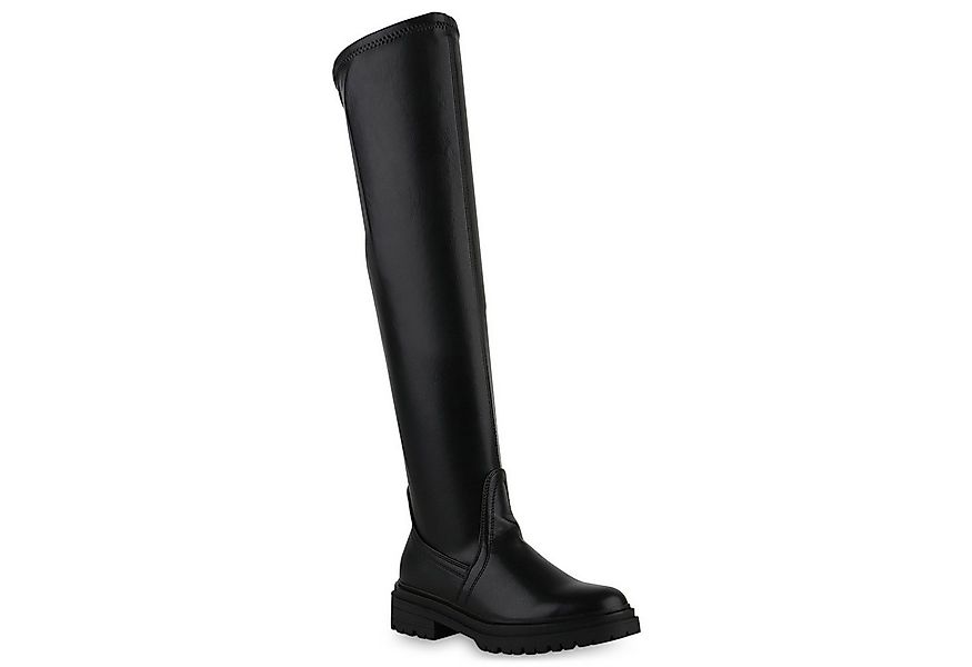 VAN HILL 840536 Overkneestiefel Damen Overknees Stiefel Plateau Vorne Profi günstig online kaufen