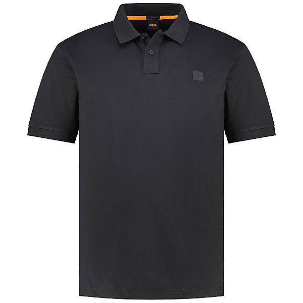 BOSS Poloshirt mit Biobaumwolle Farbe schwarz Größe: 4XL günstig online kaufen