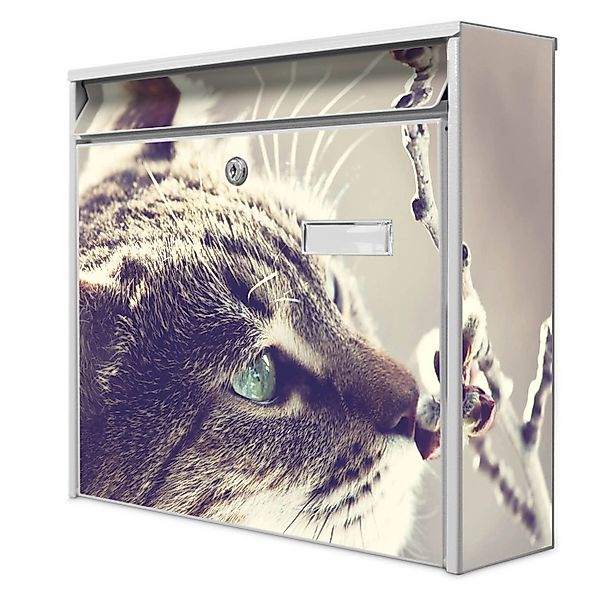 Banjado Briefkasten Weiß 36.2x32.2x10cm Groß / Inkl. Montagematerial & 2 Sc günstig online kaufen