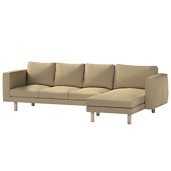 Bezug für Norsborg 4-Sitzer Sofa mit Recamiere, dunkelbeige, Norsborg Bezug günstig online kaufen