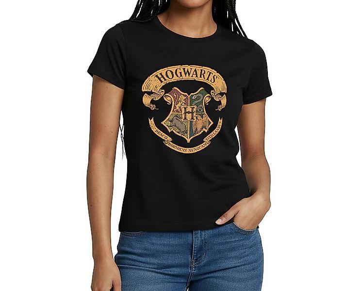 Spreadshirt T-Shirt Harry Potter Hogwarts Wappen Frauen T-Shirt (1-tlg) günstig online kaufen