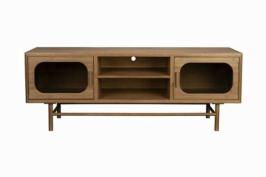 Dutchbone TV-Schrank Retro TV-Board Sideboard Caroun Bambus Rauchglas günstig online kaufen