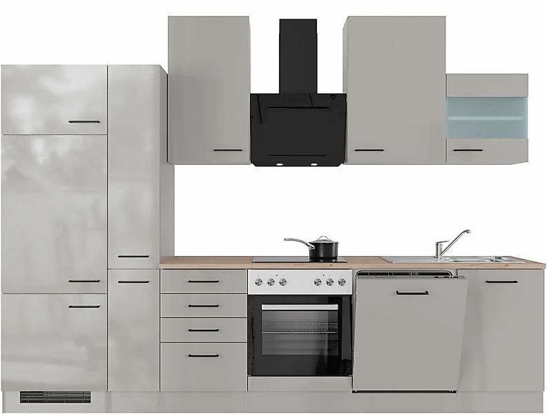 Flex-Well Küchenzeile "Lund" wahlweise mit E-Geräten, Gesamtbreite 310 cm günstig online kaufen
