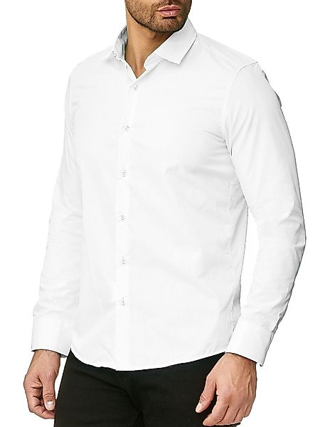 Reslad Langarmhemd Reslad Herren Hemd Kentkragen günstig online kaufen