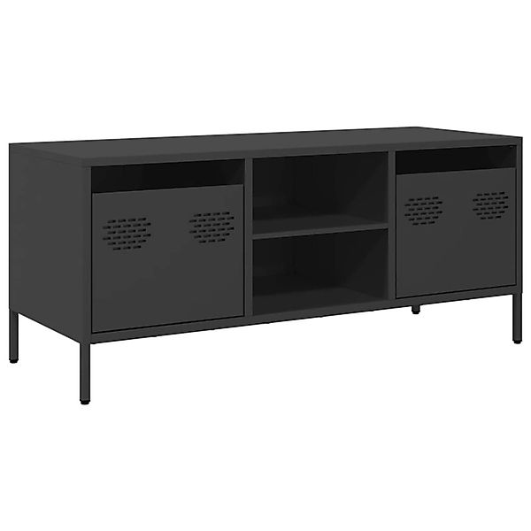 vidaXL TV-Schrank Schwarz 101,5x39x43,5 cm Kaltgewalzter Stahl 851298 günstig online kaufen