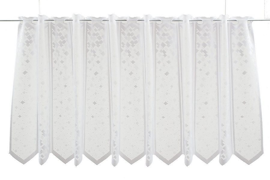 Gardinen Kranzusch Scheibengardine Mini Quadrate (1 St), Stangendurchzug, t günstig online kaufen