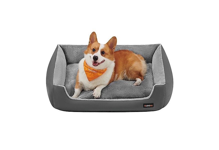 FEANDREA Tierbett, L/XL Hundebett, Hundekorb mit Wendekissen günstig online kaufen