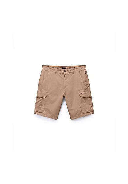 Napapijri 5-Pocket-Hose Bequeme Herren Bermuda Shorts Beige mit Cargotasche günstig online kaufen