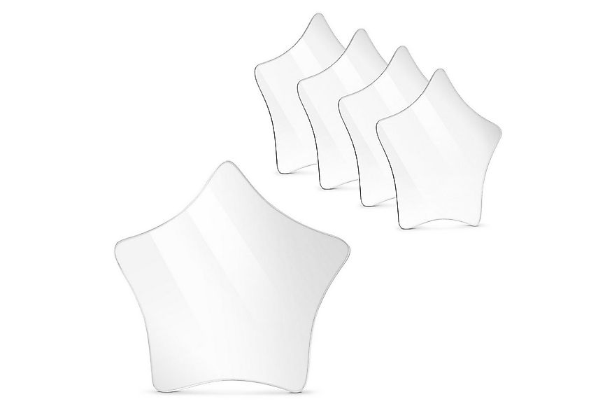 Navaris Wandspiegel 5x selbstklebende Spiegelfolie Sterne - Deko Wandspiege günstig online kaufen