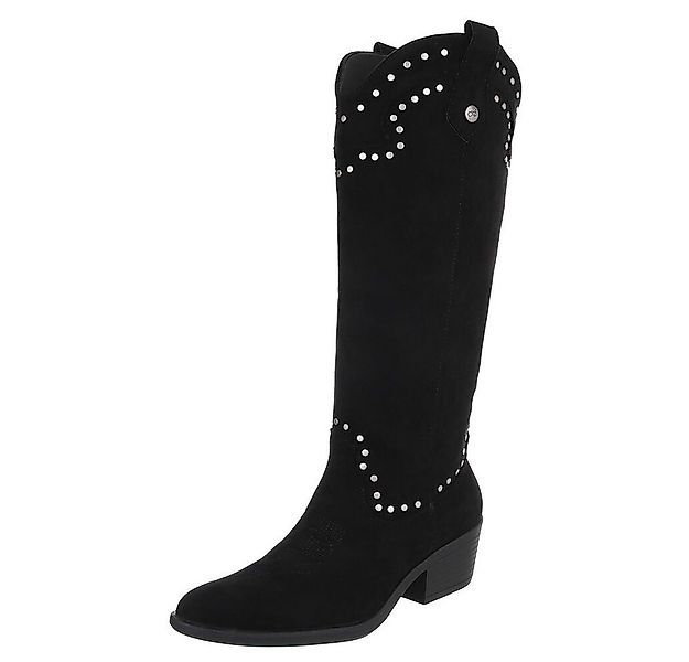 Ital-Design Elegante Stiefel mit raffinierten Details für Damen Westernstie günstig online kaufen