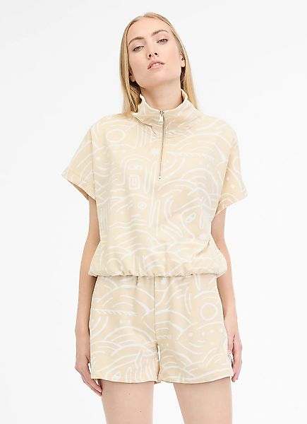 Ragwear Sweatshirt "IZZARA TOP PRINT", mit Stehkragen und Reißverschluss im günstig online kaufen