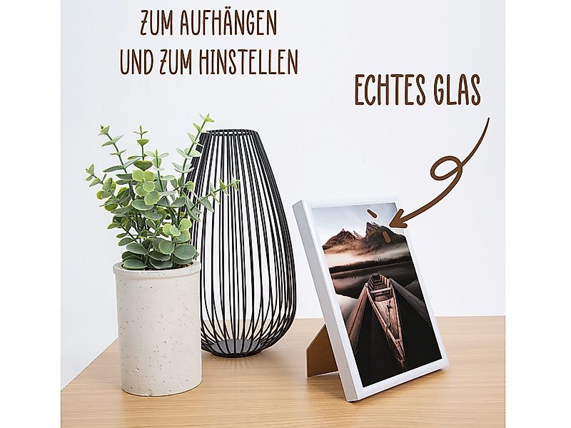 Wackadoo Living Einzelrahmen Bilderrahmen mit Glasscheibe günstig online kaufen