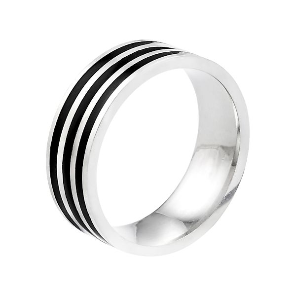 meditoys Fingerring Herren-Edelstahlring · mit Längsrillen günstig online kaufen