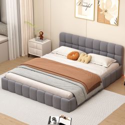 PXloue Polsterbett Doppelbett Jugendbett (ohne Matratze), günstig online kaufen