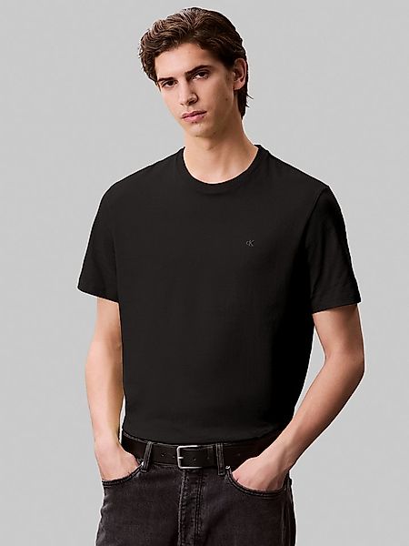 Calvin Klein Jeans T-Shirt SS SMOOTH CTTN SOLID CREWNK TEE mit Logo günstig online kaufen