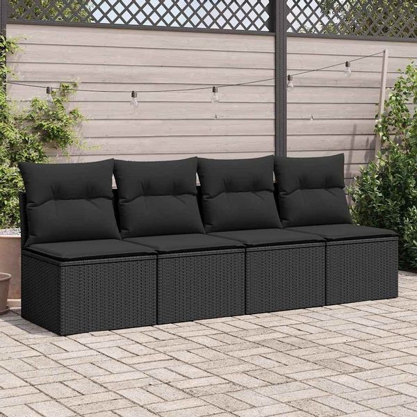 vidaXL Gartenlounge-Set 2-tlg. Garten-Sofagarnitur mit Kissen günstig online kaufen