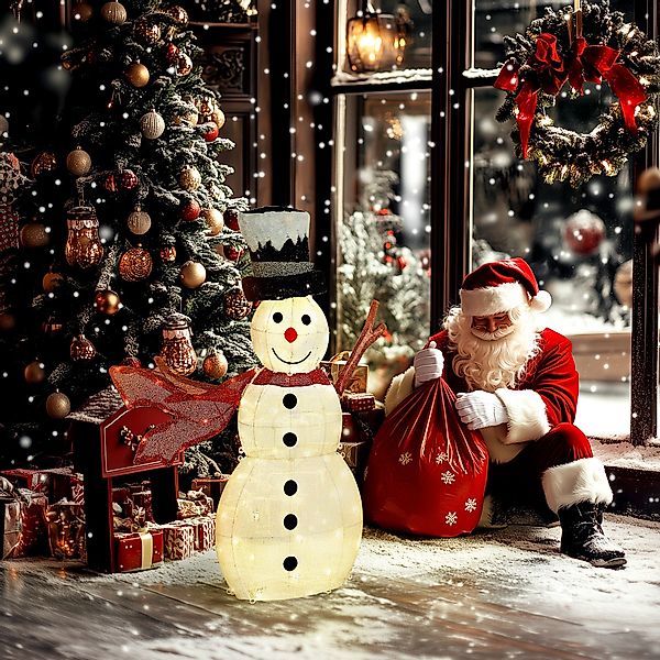 Outsunny Weihnachtsfigur mit 78 LEDs (Weihnachtsdekoration, günstig online kaufen