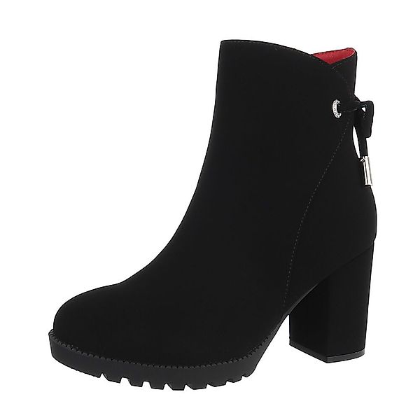 Ital-Design Damen Freizeit High-Heel-Stiefelette (87108583) Blockabsatz günstig online kaufen