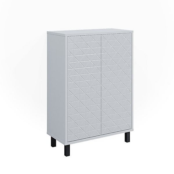Vicco Midischrank Agasta Weiß Hochglanz 56 x 83 cm günstig online kaufen