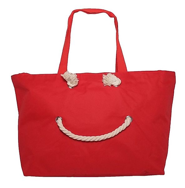 Antonio Strandtasche XXL Strandtasche Badetasche Tasche Happy Smile Farbe: günstig online kaufen