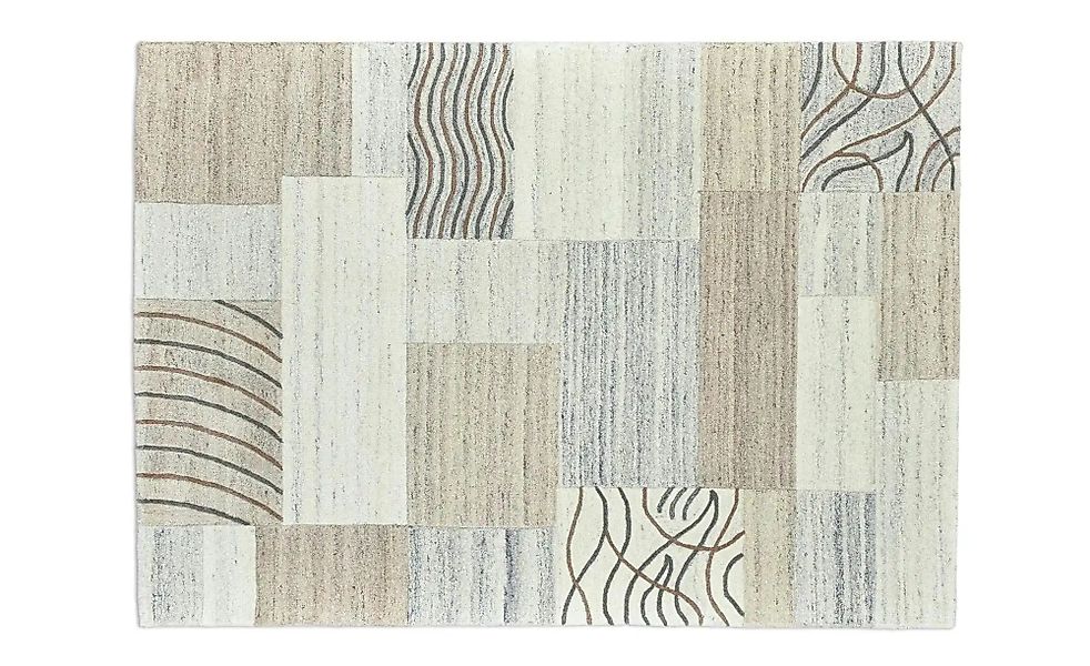 THEKO Wollteppich  Royal Natur ¦ grau ¦ Wolle ¦ Maße (cm): B: 190 H: 1,4 Te günstig online kaufen