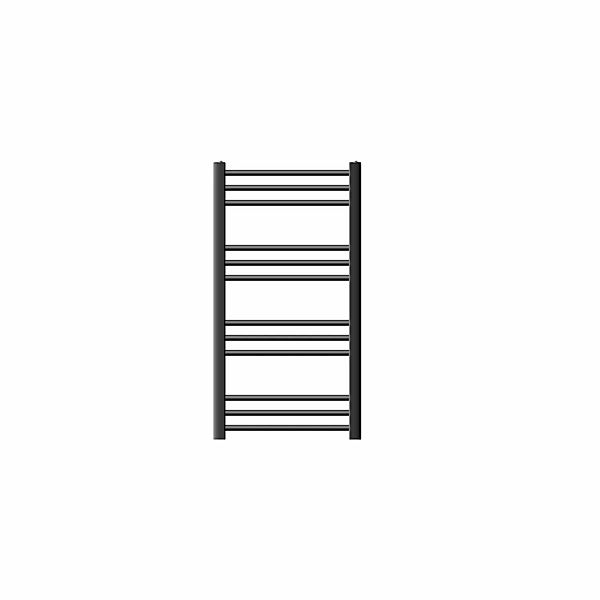 LuxeBath Badheizkörper Sahara 500x800mm Anthrazit Gebogen mit Seitenanschlu günstig online kaufen