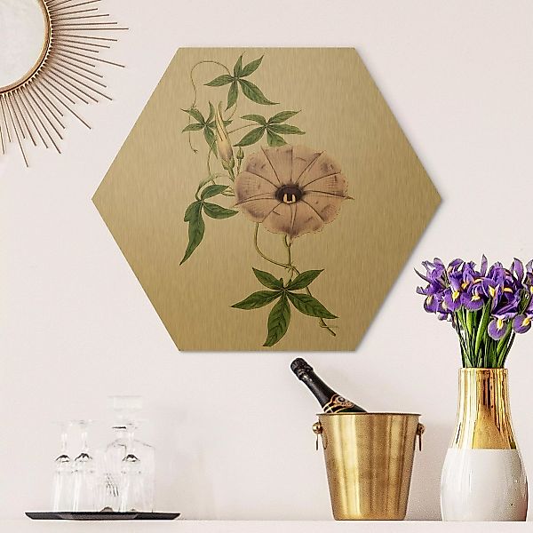 Hexagon-Alu-Dibond Bild Blumen Florale Schmuckstücke IV günstig online kaufen