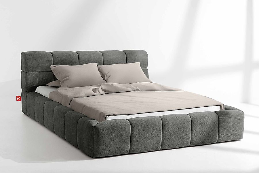 KONSIMO® Polsterbett Doppelbett AERI mit Stauraum, günstig online kaufen