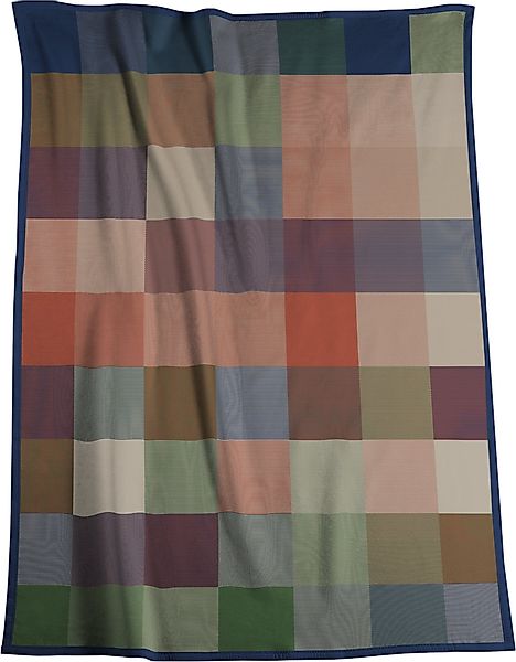 Wohndecke Pure Cotton Karo grün, karierte günstig online kaufen