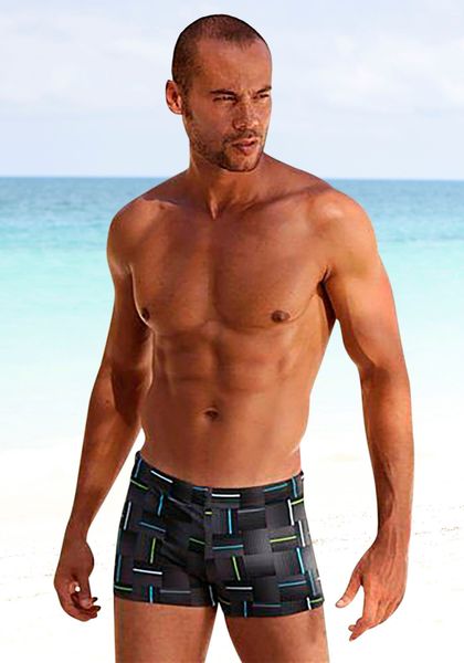 Chiemsee Boxer-Badehose mit modischem Allovermuster günstig online kaufen