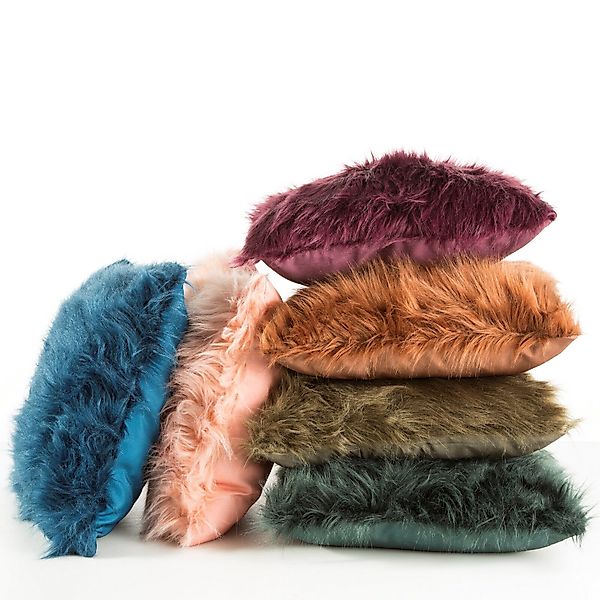 Eurofirany Kissenbezug Flauschige Kissenbezüge Kunstfell Kunsthaare, Sofaki günstig online kaufen