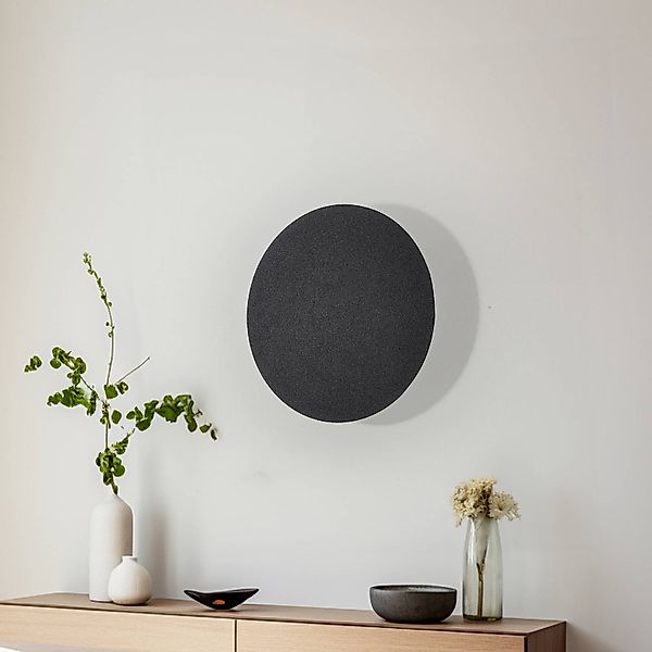 Wandleuchte Lunia New, schwarz, Ø 30 cm günstig online kaufen