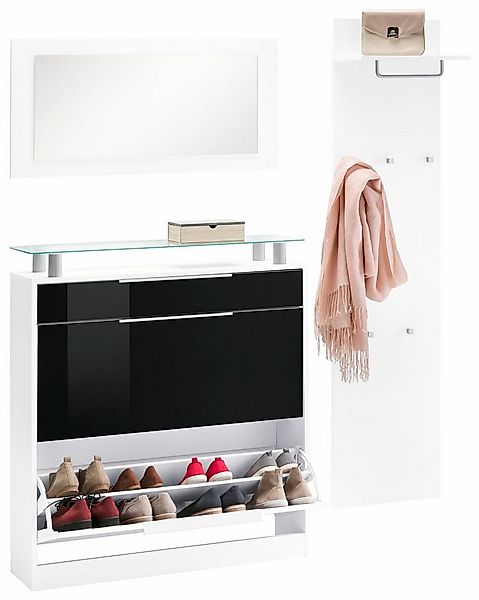 borchardt Möbel Garderoben-Set Oliva, (3-tlg), mit stehendem Schuhschrank, günstig online kaufen