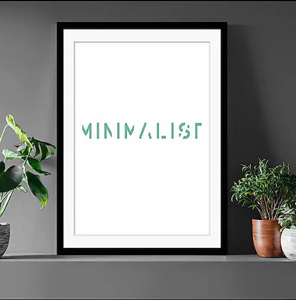queence Bild »MINIMALIST«, Sprüche & Texte, Schrift, gerahmt günstig online kaufen